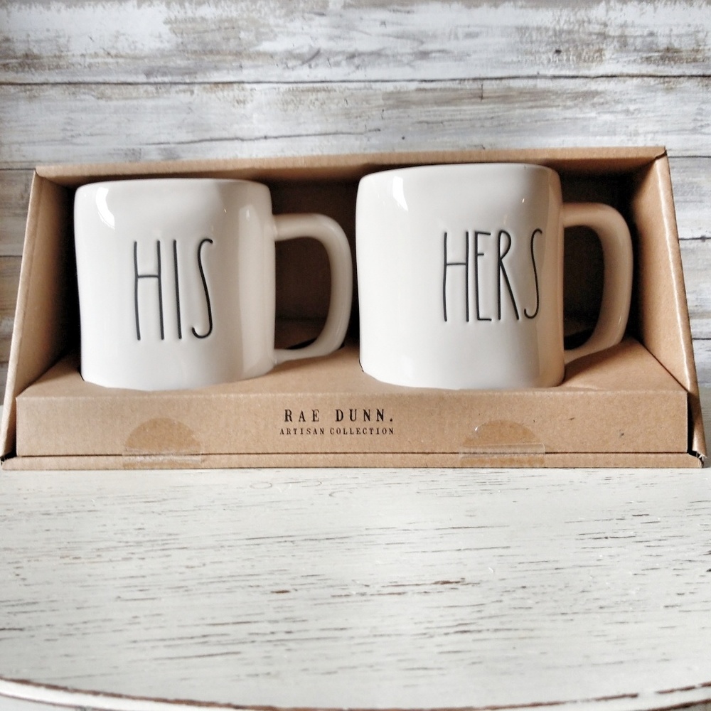 Rae Dunn 'his & hers' mugs